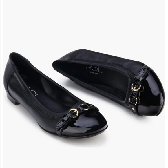 AGL Monika Cap Toe Ballet Flat Size 8.5 New - Picture 1 of 10